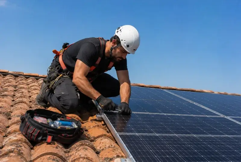Maintenance et monitoring de panneaux solaires à Hostens